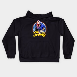 Telegraphed in Style Straits Band-Inspired T-Shirts Channel Iconic Rock Resonance Kids Hoodie